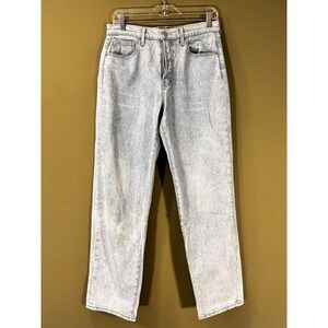 Veronica Beard Blake High Rise Straight Jeans Womens Sz 27 Glacier Blue (29x28)